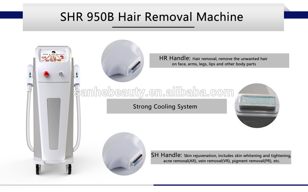sanhe ipl shr rf laser hair removal skin rejuvenation with CE