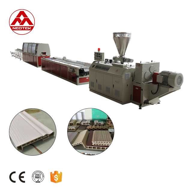 Co-rotating Conical Twin-screw PVC WPC Extrusion Line with 38CrMoALA Screw Material