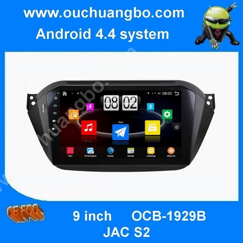 Ouchuangbo car multimedia stereo dvd navi for JAC S2 with 16GB Flash quad core AUX BT android 4.4 OS