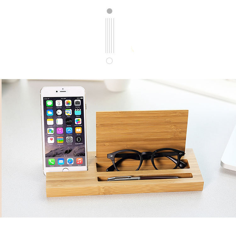 Carbonized bamboo phone stand tablet kickstand with a Pen holder for iphoneX 7plus for samsung S7 EDGE