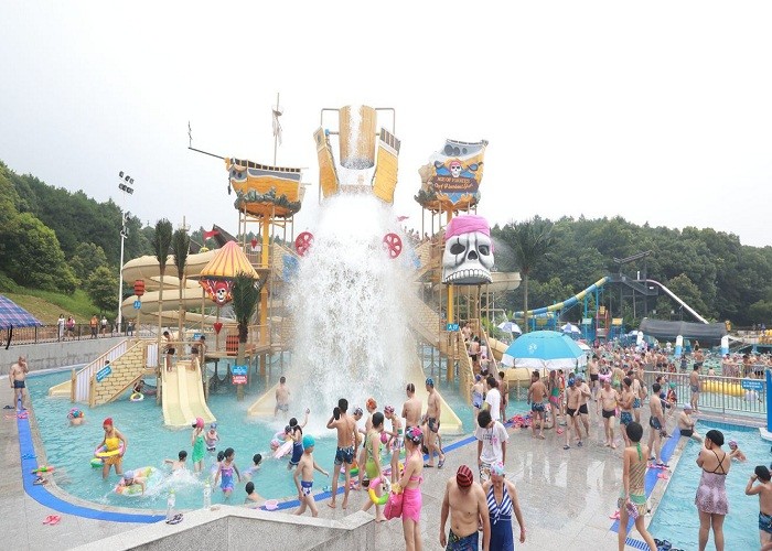 Mix Color Interactive Water Park Playground For Hotel Swimming Pool