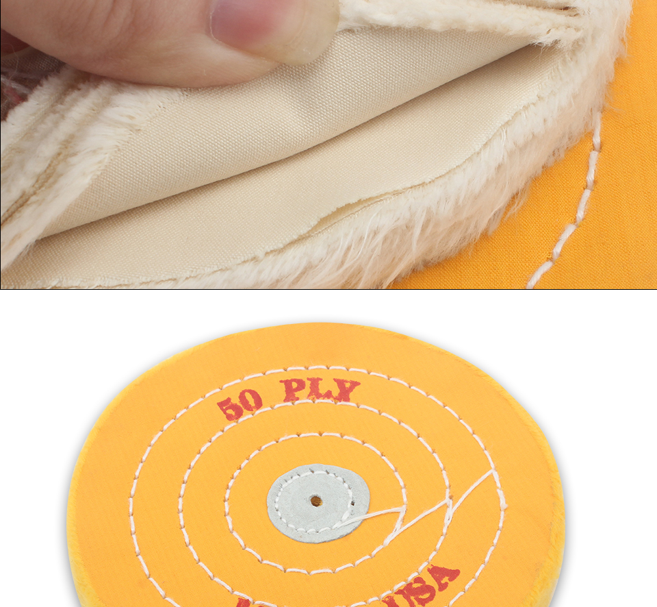 Grinder Jewelry Polishing Machine 1/7" center hole Cloth Buffing Wheels Cotton