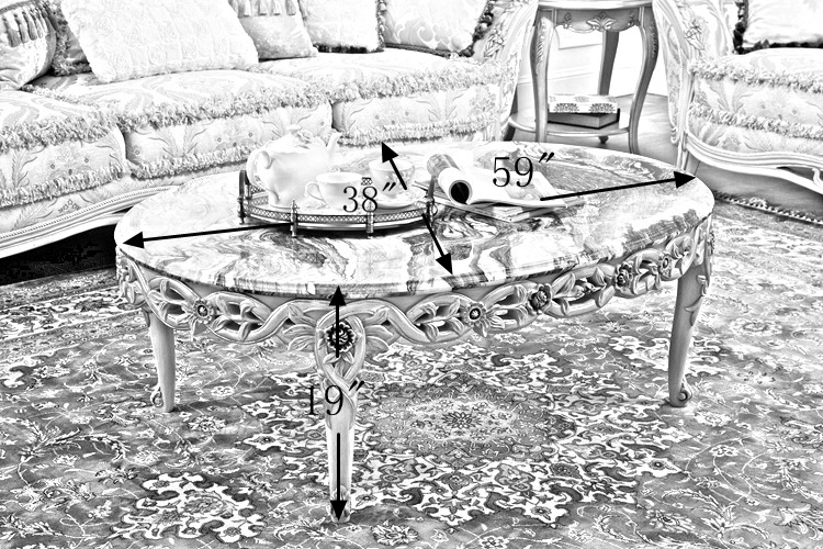 Classic Carved Marble Center Table For Sale FC-103A