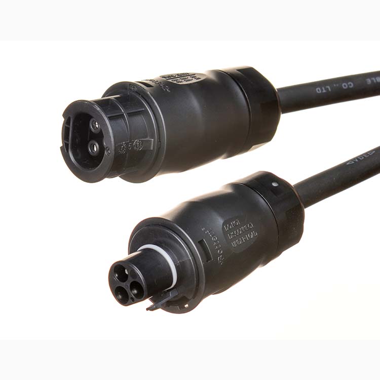 Balcony PV System Micro Inverter AC Power Cord Schuko Plug to LY01 Connector With H07RN-F Rubber Cable for DEYE Model