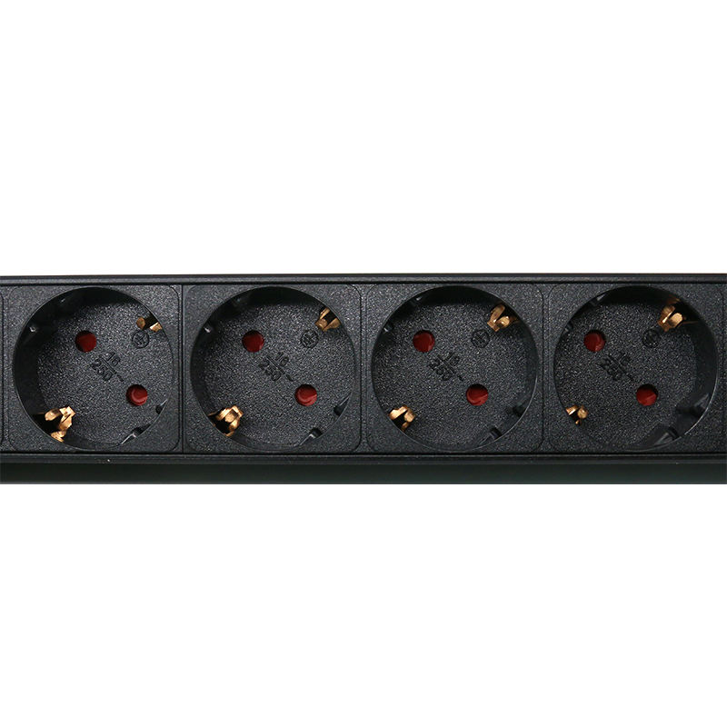 MT-6101 1U 19" Rack Mount 6 way Euro Type  Network Server Cabinet 8 Ports 19inch rack mount Euro PDU