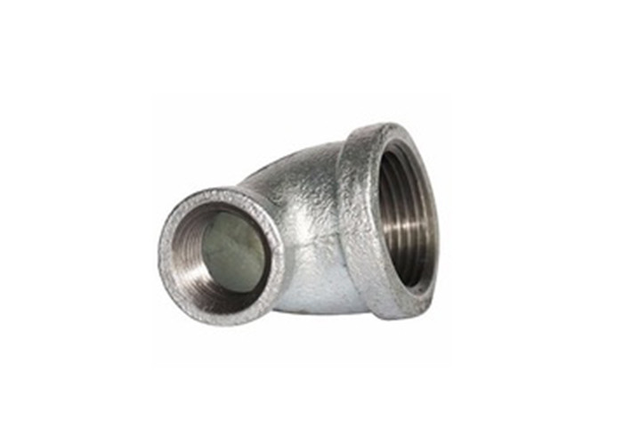 ASTM Standard 90 Degree Fittings Galvanizated Malleable Elbow With Rib