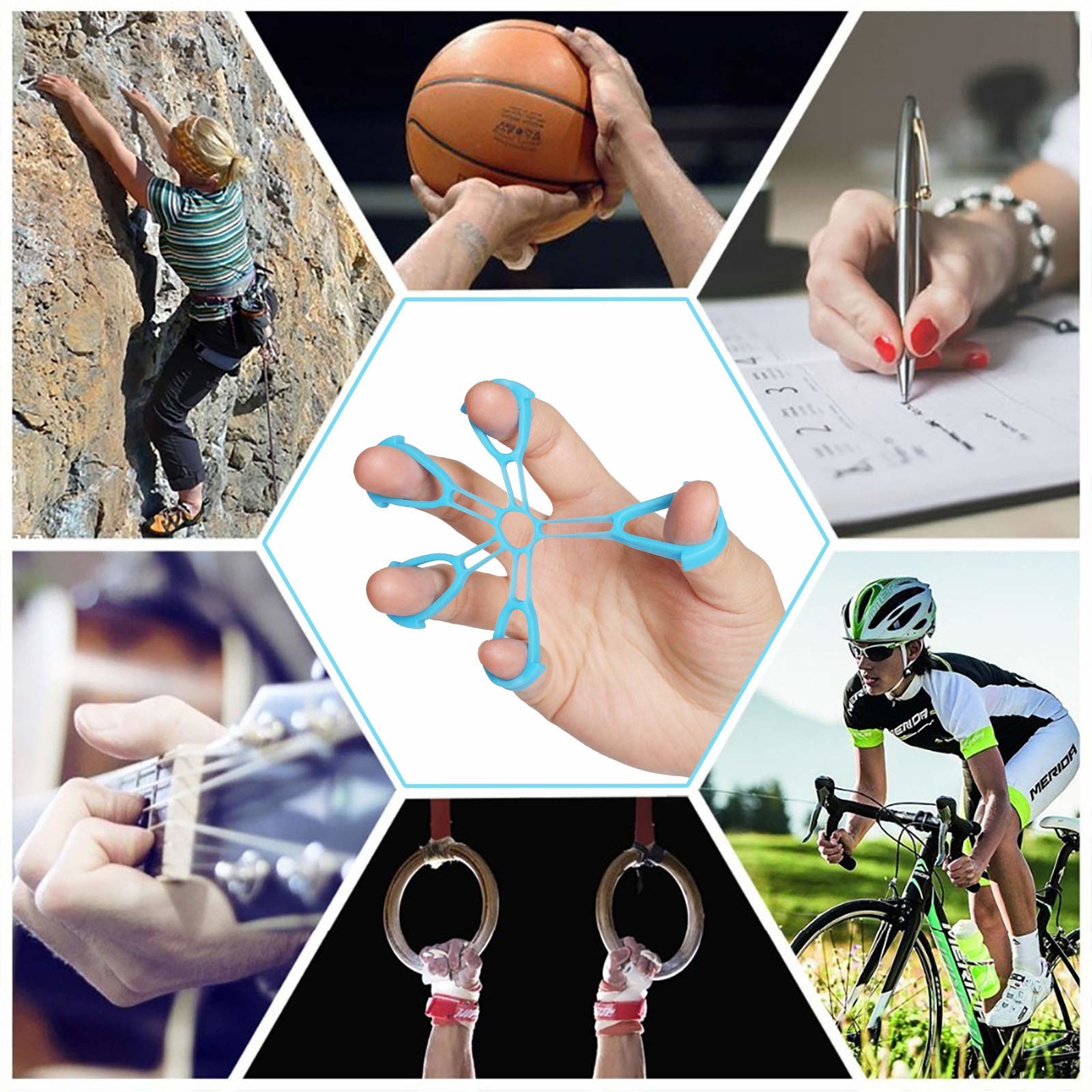 Non-Toxic Silicone Finger Stretcher Silicone Grip Device Finger Exercise Stretcher