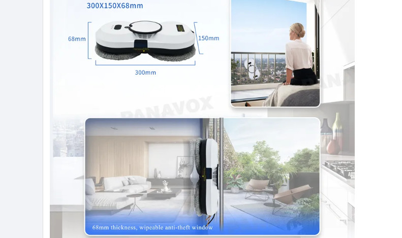 Auto Water Spray Robot Window Cleaner 80W