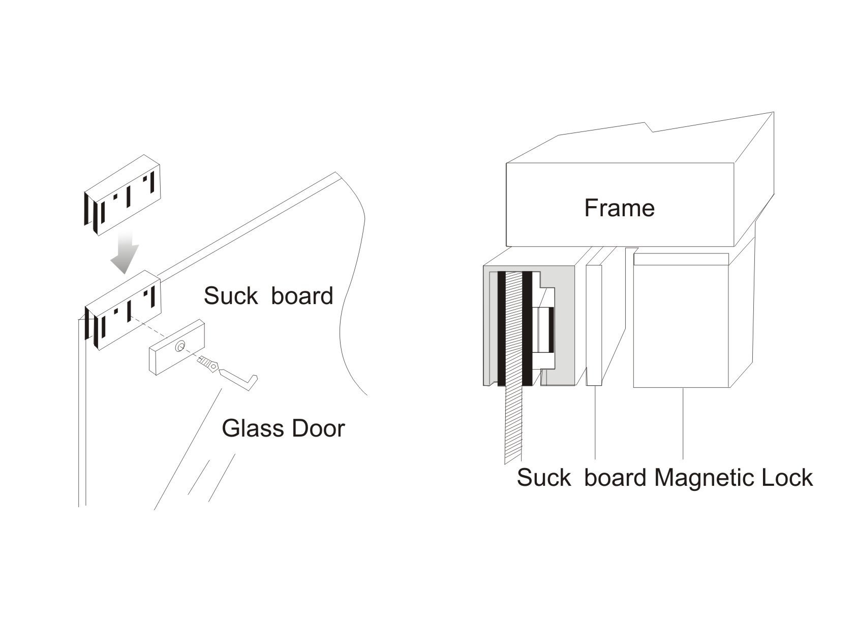 300Lbs Outdoor Electromagnetic Lock Maglock Door Entry System-JS-180DS