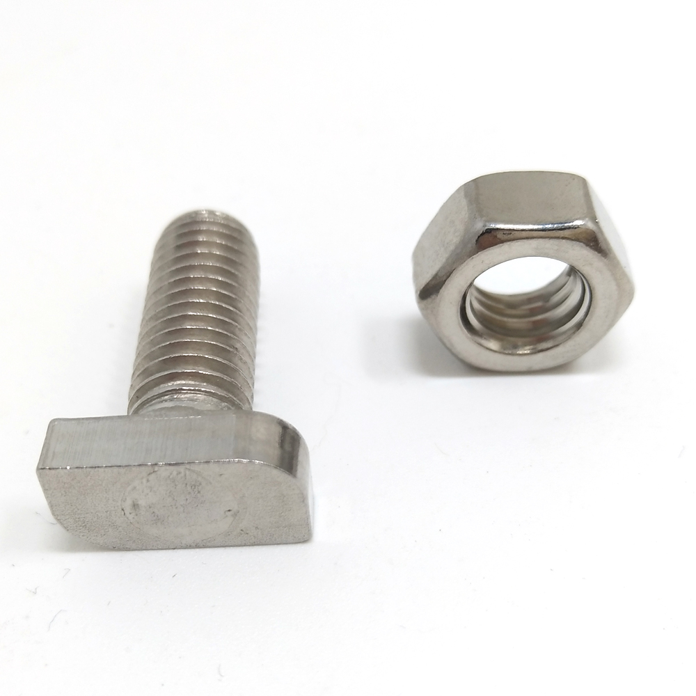 Fasteners stainless steel hex bolt and nuts screw washer A2-70 304 316 CNC lathing BOLT
