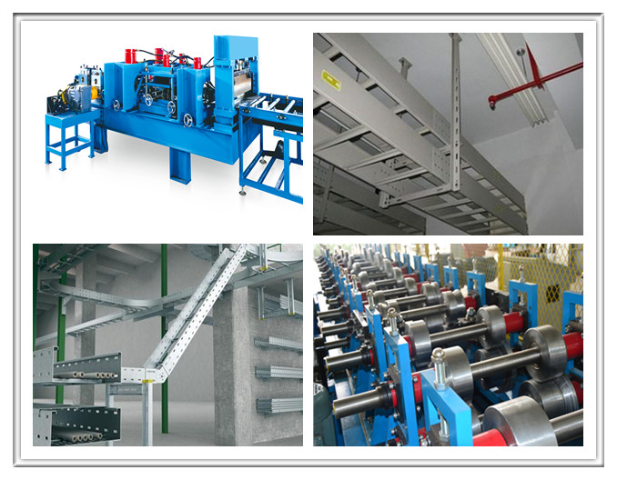 400H Steel 10-15m/Min Galvanized Steel Cable Tray Machine With Gearbox Driver