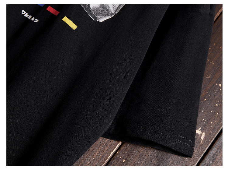 ODM 100% Cotton Streetwear Shoulder T Shirts 3XL Fashion Custom Printing