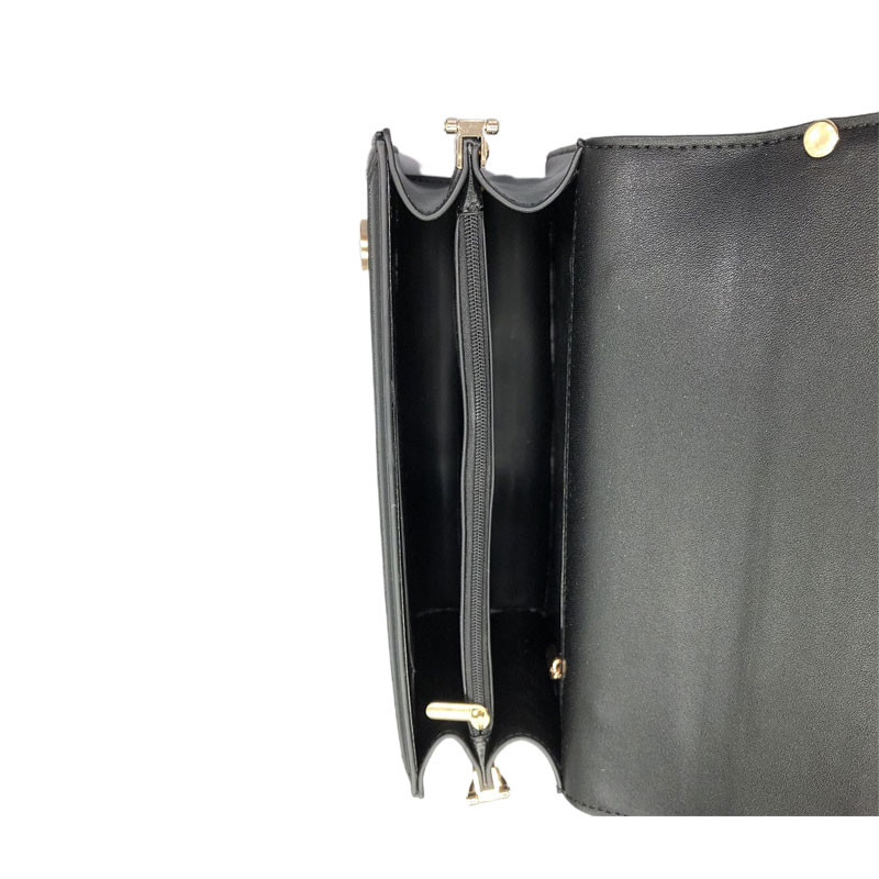 Women Genuine Leather Design Black Ladies Handbags Fashion Style