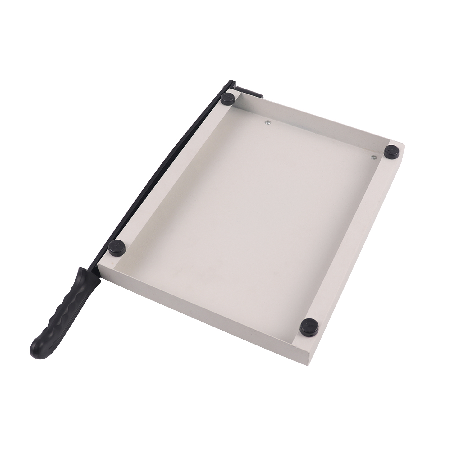 12 Sheets Cutting Capacity Mini Manual Guillotine A4 Paper Cutter with Layering in White