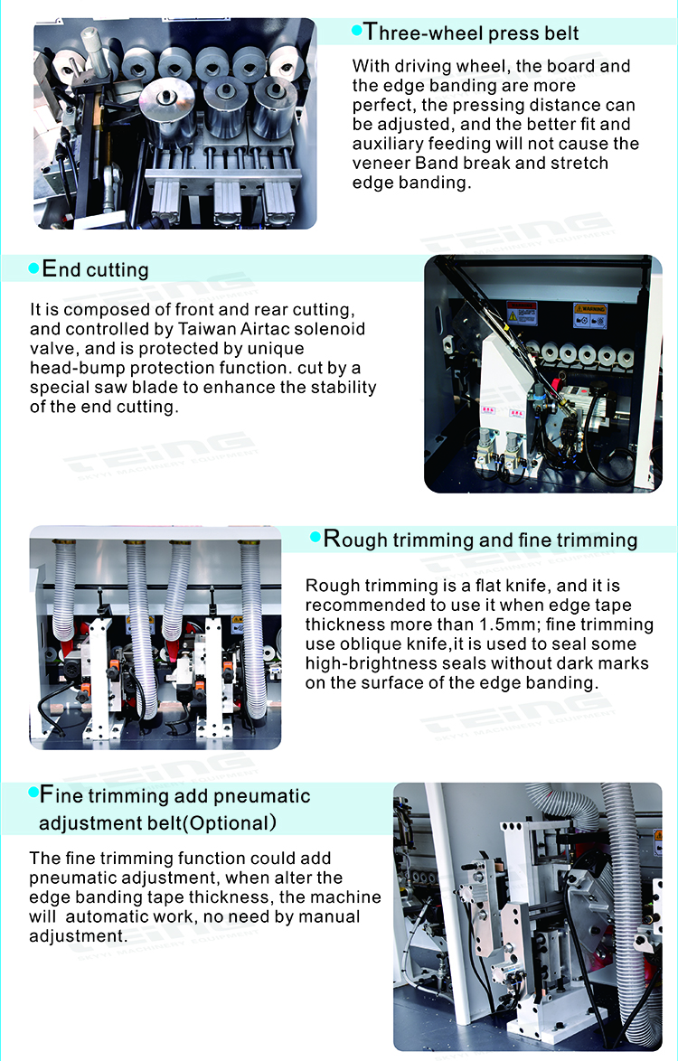 CE Certified SKY508 Woodworking Machine Auto Edgebander Machine for Edge Banding
