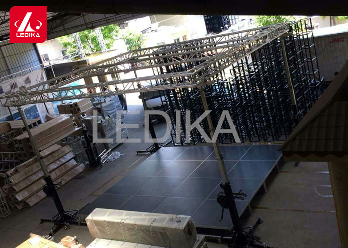 Audio Speaker Standing Stage Truss Tower System For Small Events H2.2*0.65*0.55M