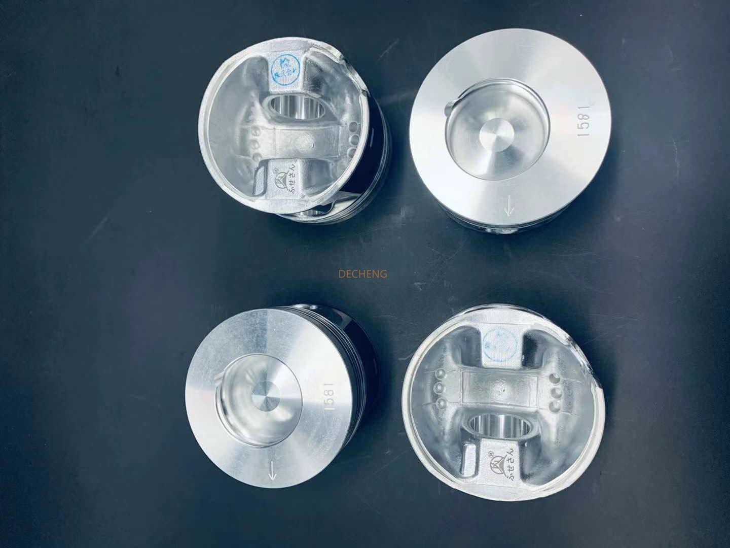 4LE3 SK75 1581 42mm Piston Isuzu Excavator Parts Cast Iron Piston