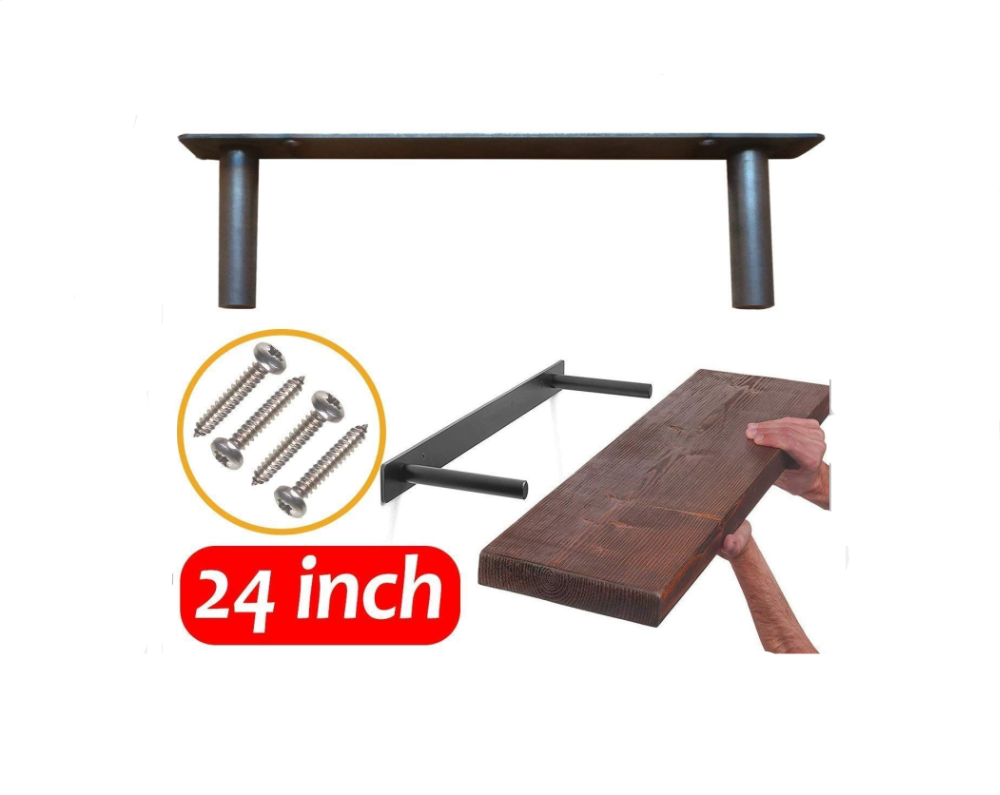 Single-side Bracket Heavy Duty Hidden Shutter Wall Mounted Floating Shelf for Home Decor