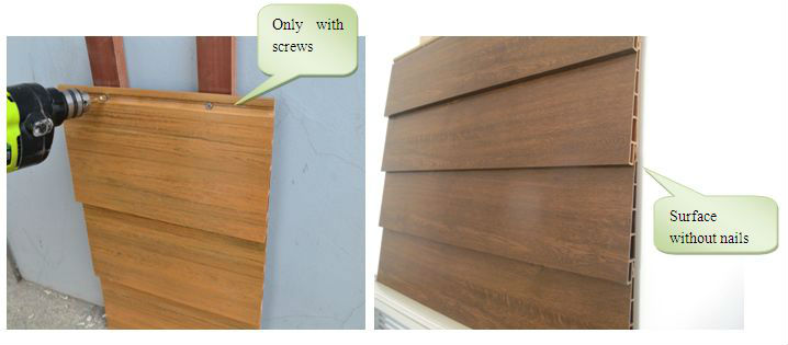 Wood Texture WPC Clapboard for Wall Decoration Guaranteed to Stay Vibrant in Any Climate