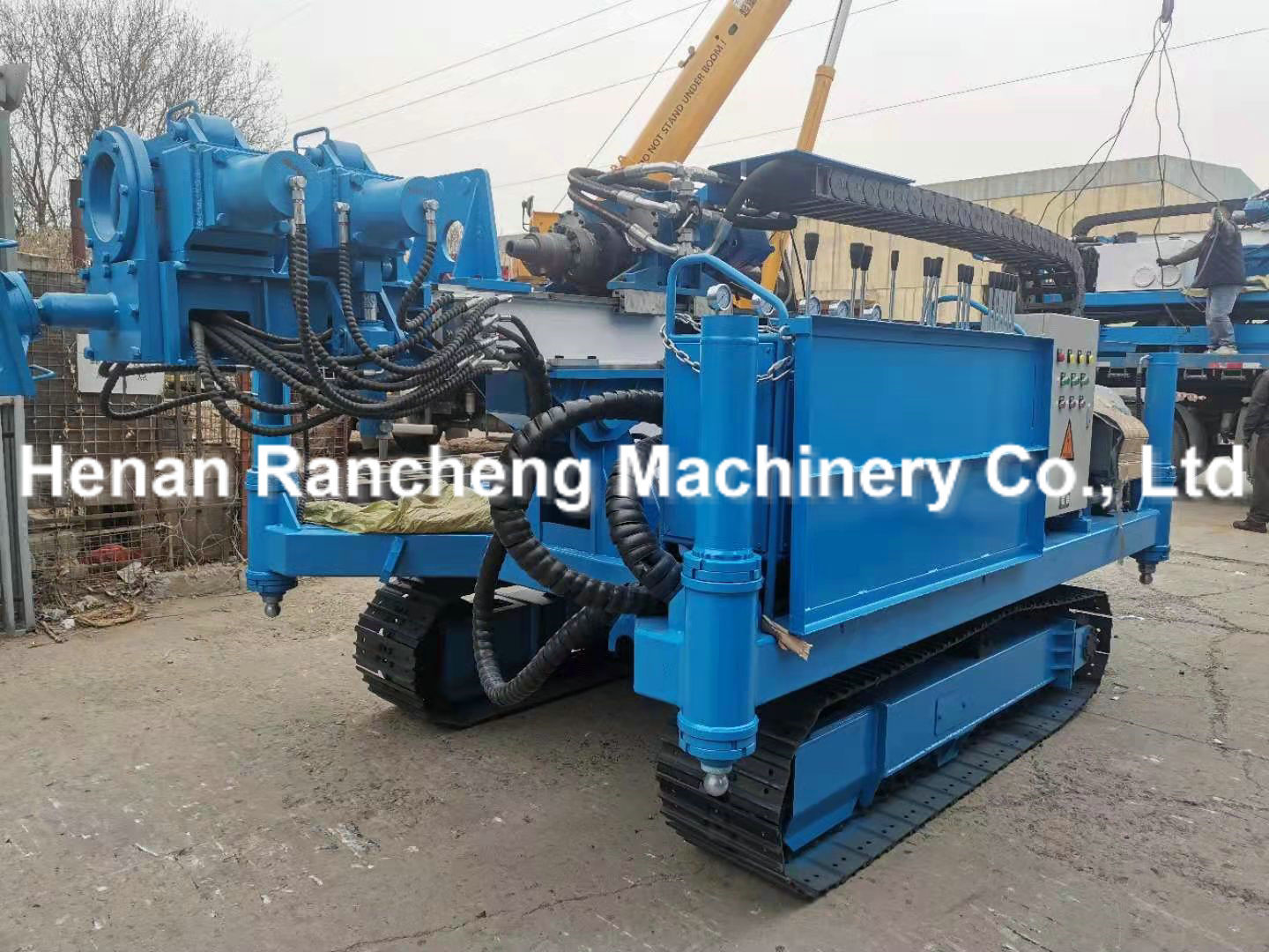 Hydraulic Jet Drilling Rig Equipment 75KW Motor Power 130m - 170m Drilling Depth