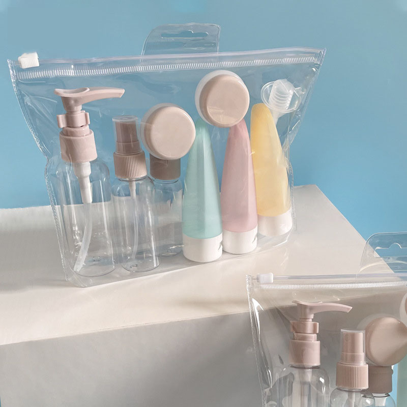 Perfume Bottle Set Cosmetic Travel Bag for Refillable Spray Lotion Tube Bottling