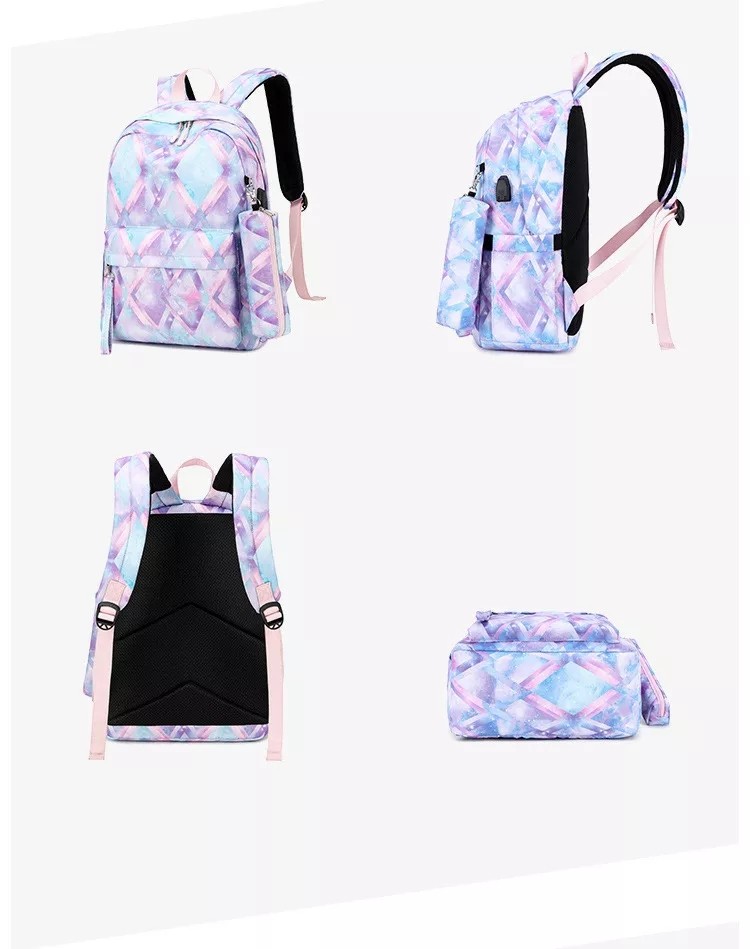 Lightweight Backpack Sets For Teens School Book Bags Sets Oxford