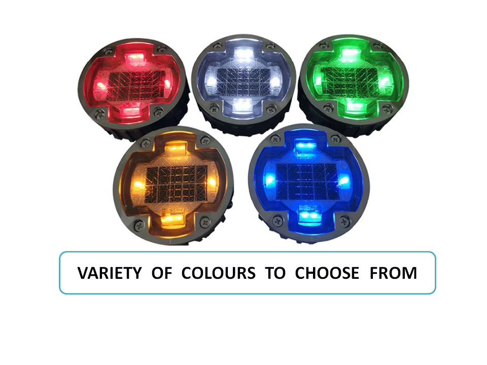 High Reflection Aluminum Road Marking Alloy Solar Power Road Stud For Road Safety