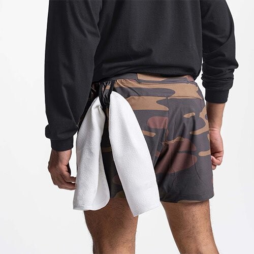 OEM maufactory European and American men's casual double -layer shorts in summer sports fitness running