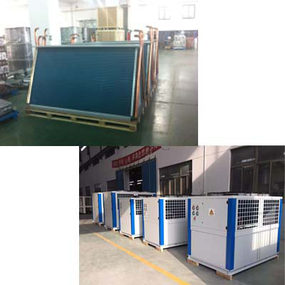 Tube Fin Heat Exchanger For Heat Pump Seamless Plain Copper Tube