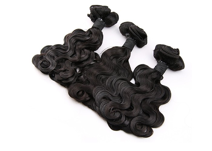 100% Human Small Body Funmi Hair Weave Bundles Coarse Hair Shedding Free