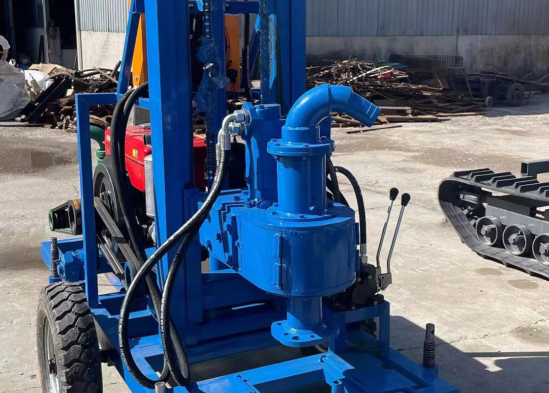 Portable Water Well Drilling Rig for 150m Drilling Depth and 50mm Drill Pipe Diameter