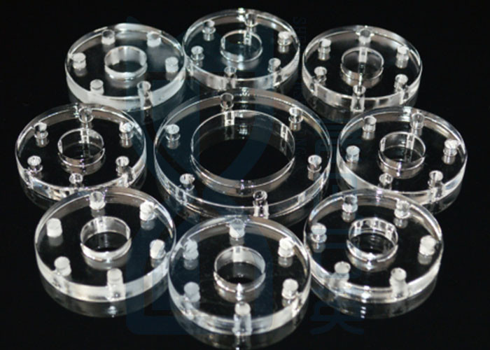 ISO9001 1100℃ Sio2 Quartz Tube Flange
