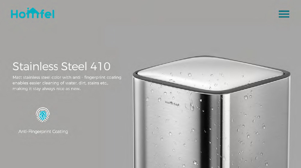 Rectangular Foot Operated Trash Can With Inner Bucket , Home Kitchen Step Trash Can
