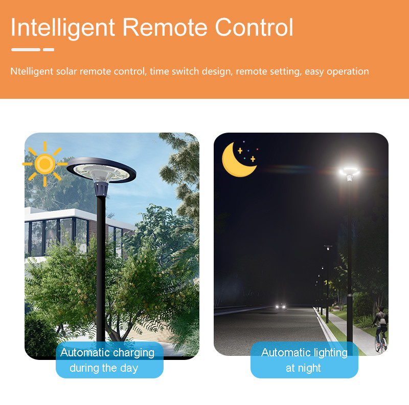 High Power Solar Led Streetlight IP65 Outdoor Waterproof Remote Control Integrated
