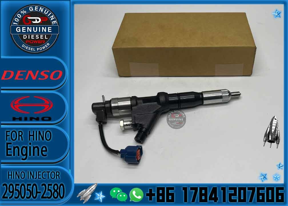 High Quality New Diesel Common Rail Fuel Injector 295050-2580 23670-E0221 295050-2730 23670-E0A70 For HINO E13C 700 engi