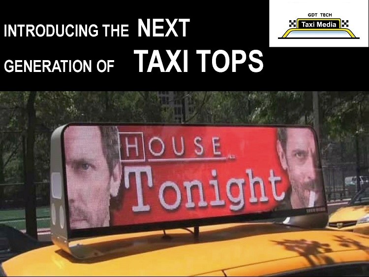 hot new products taxi top led display for advertising