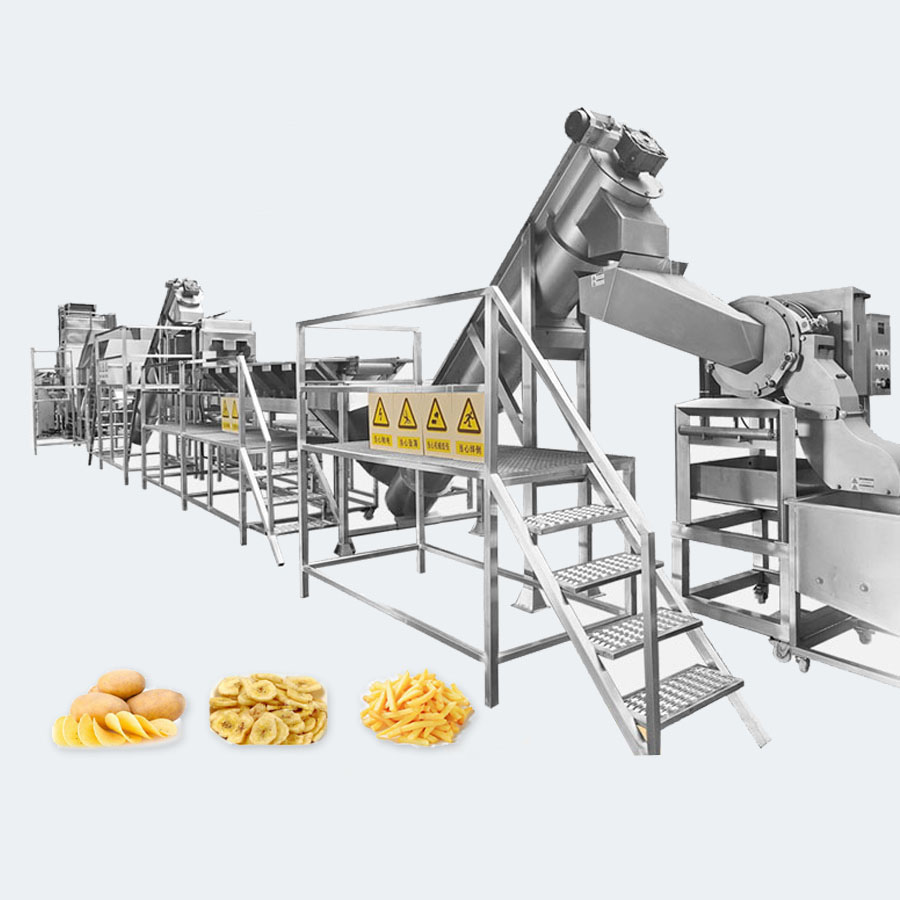 50kg-500kg French Fries Potato Chips Processing Line High Productivity