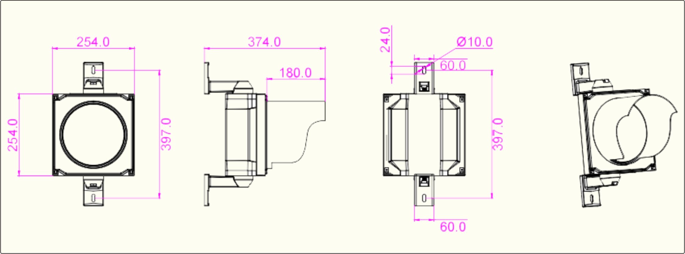Single LED traffic light
