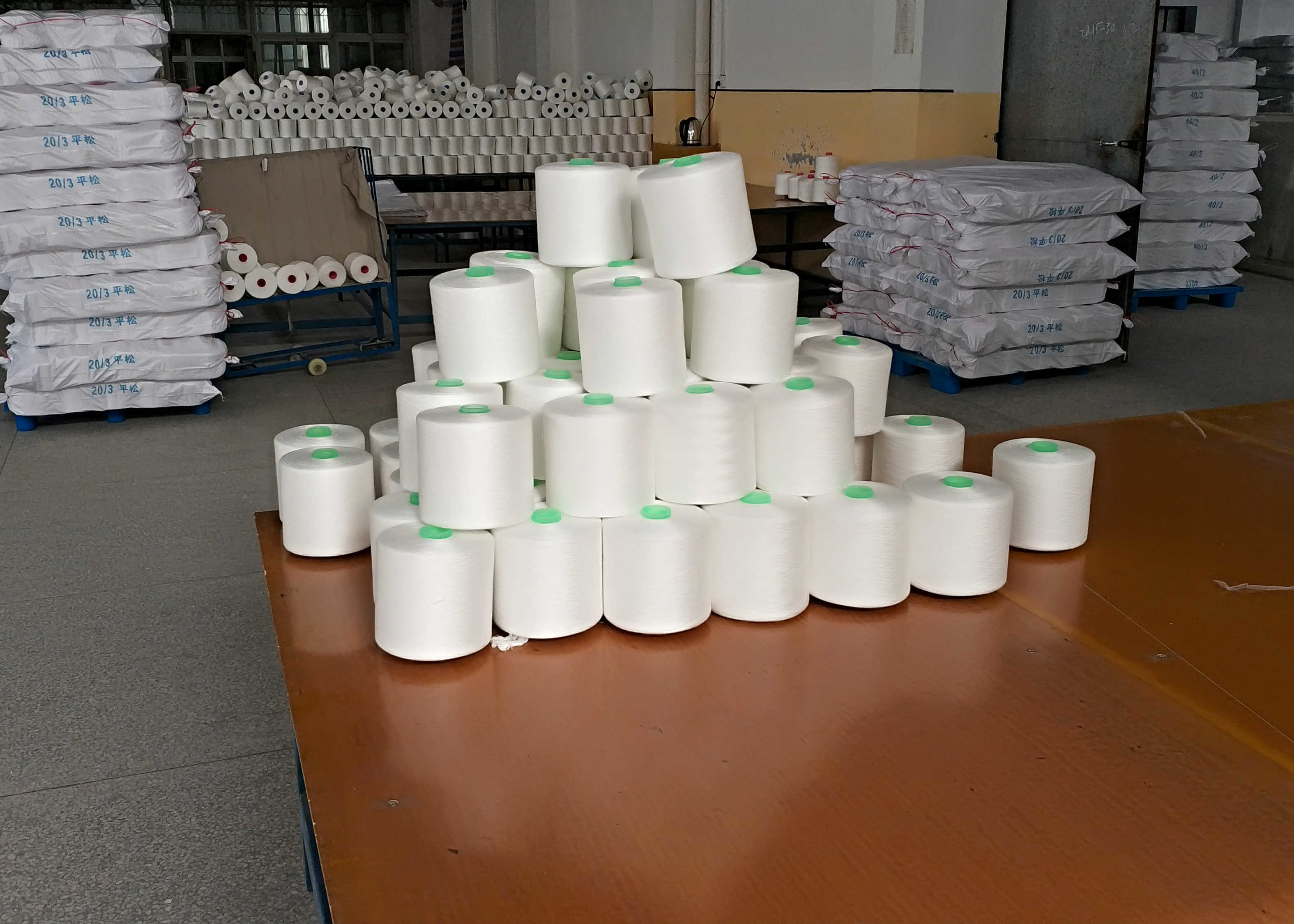 30/3 Industrial Machine Sewing Thread Good Fastness Dope Dyed AAA Grade