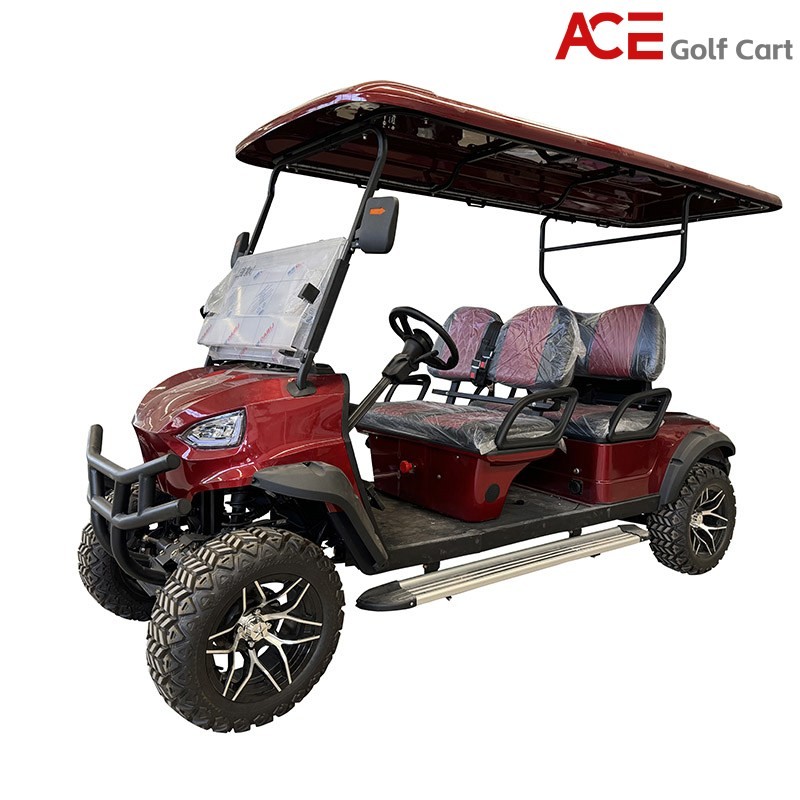 6 Seater Golf Club Car With CE Certification And 48V Battery Top Speed 35km/H