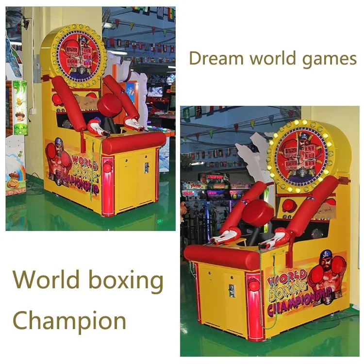 Coin Operated Indoor Playground Boxing Punch Machine Arcade 1 Player