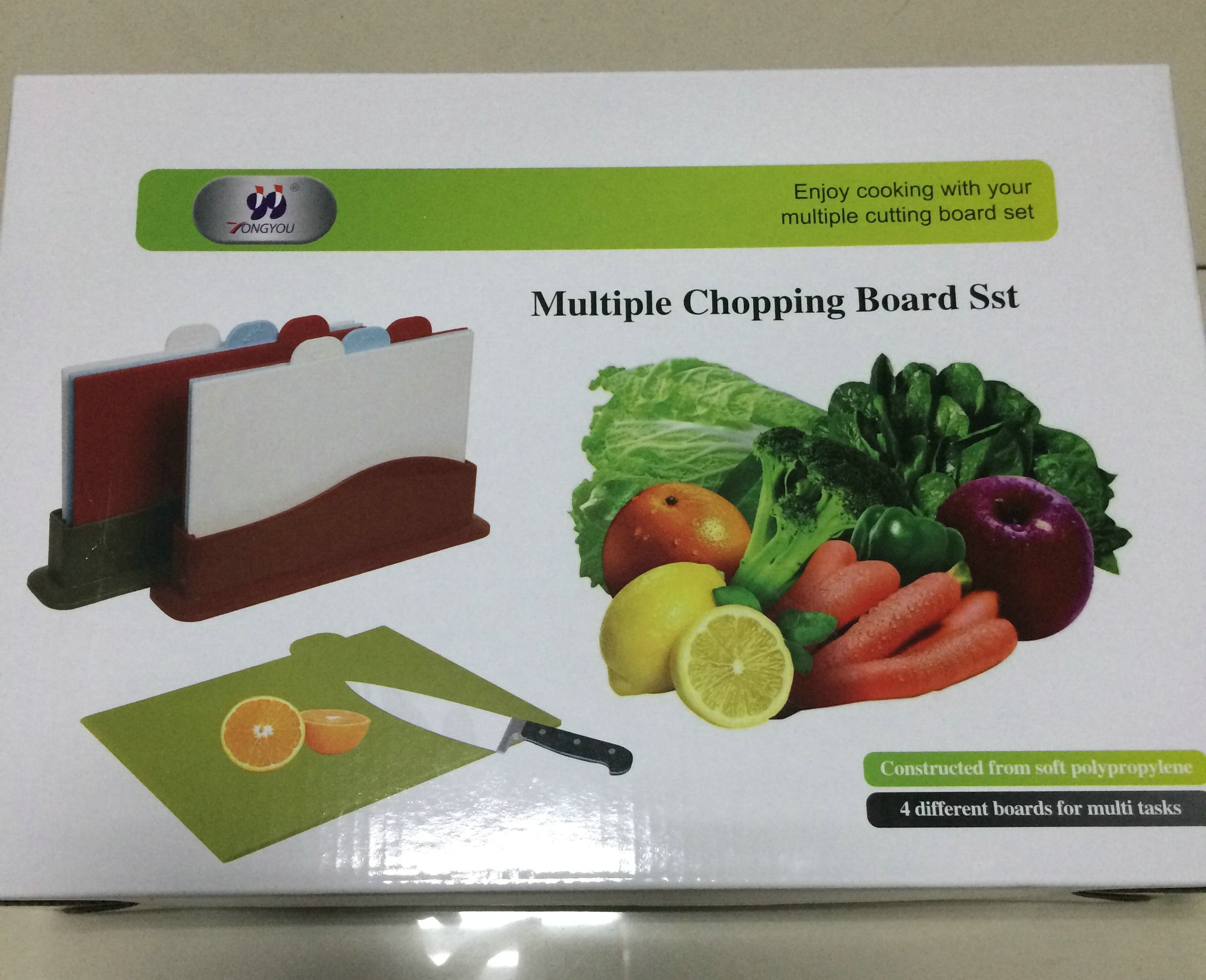 Multi Function Plastic Chopping Board Custom Color 27 X 18.5 X 0.5cm Food Grade