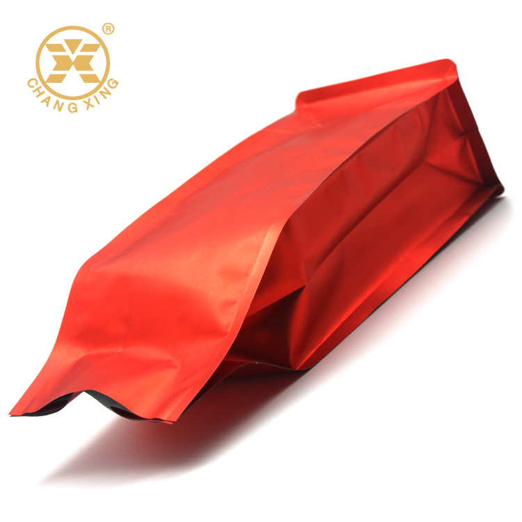 Foil Gusseted 1Lb Coffee Packaging Bags With Valve prined aluminium packaging bag