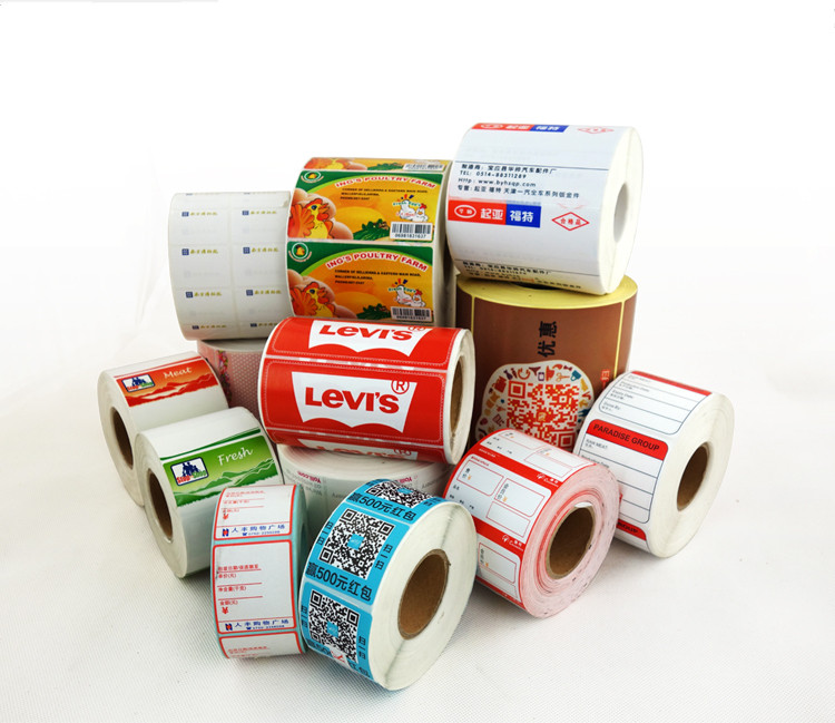 Supermarket Retail Shelf Labels CMYK Blank Price Stickers