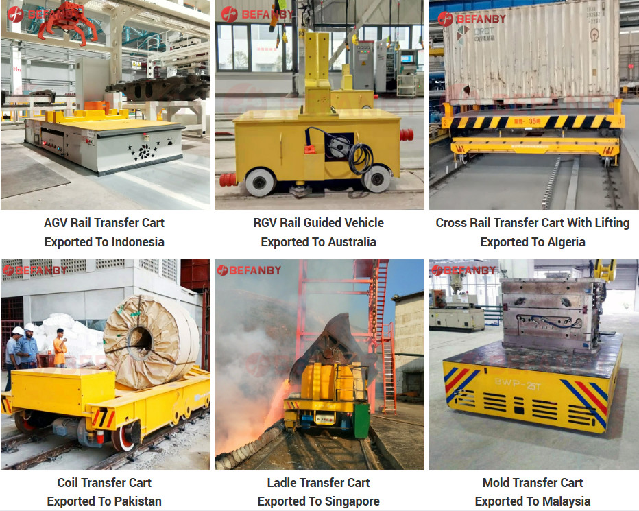 Assemble Line Automatic 40 Ton Battery Powered Track vehicle