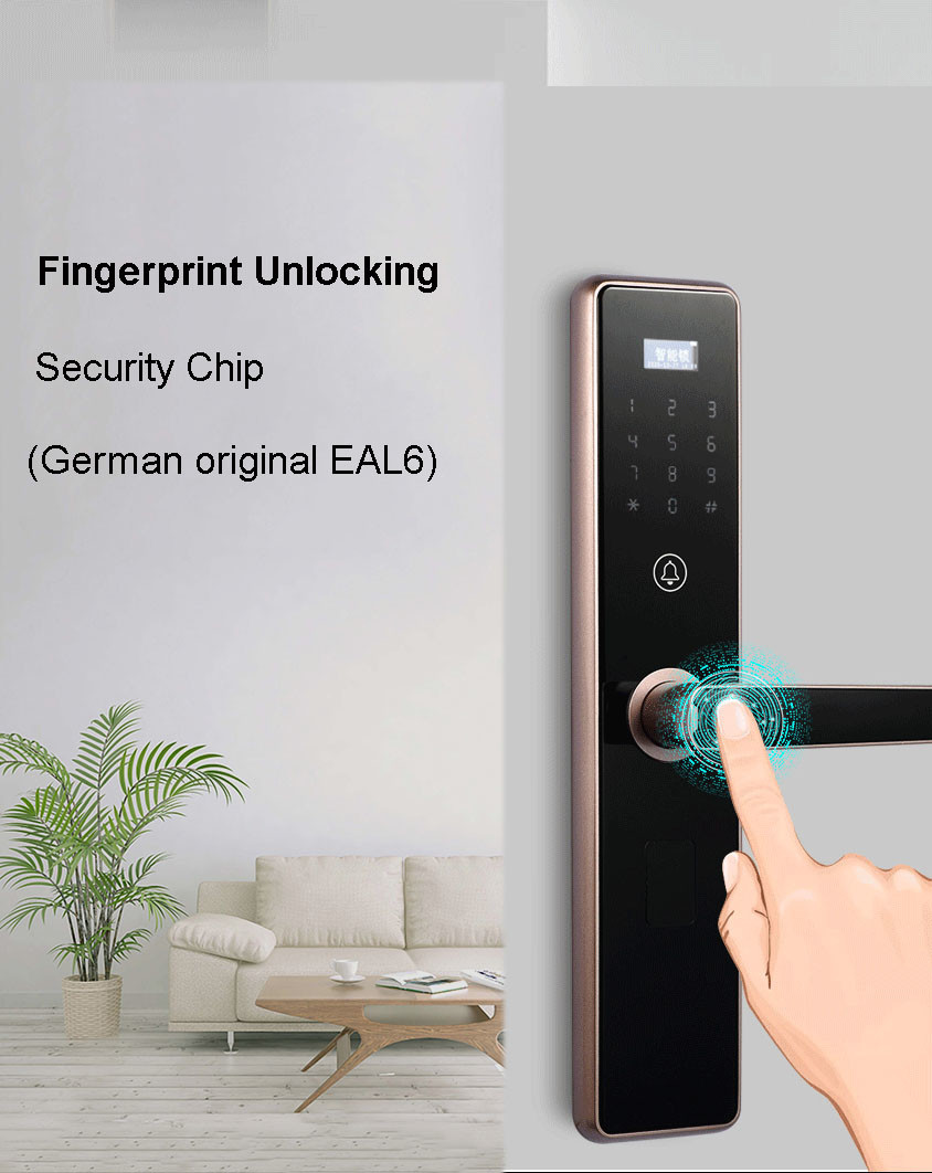 App Smart Fingerprint Door Lock Entry M1 Card Electronics Digital