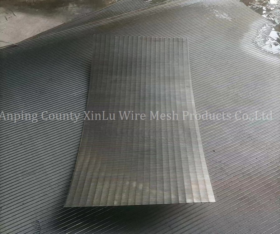 Industrial Flat V Wire Panel 2.4m Length and Slot 0.1-50mm for Market