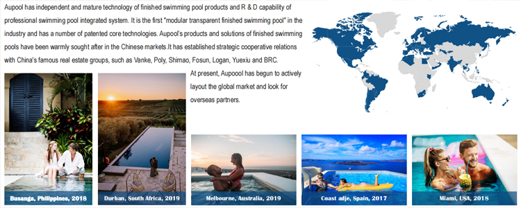 Swimming Shipping Above Ground Frp Pools with Clear Acrylic Window and Customizable Design