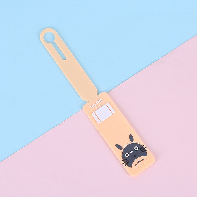 Flexible Bright Silicone Luggage Tags For Travel Easy To Suitcase Tags With Name Cards