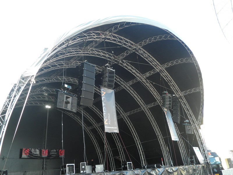 300*300mm 4M Diamater Triangle Circular Truss For Ladder Truss , Aluminum 6082-T6